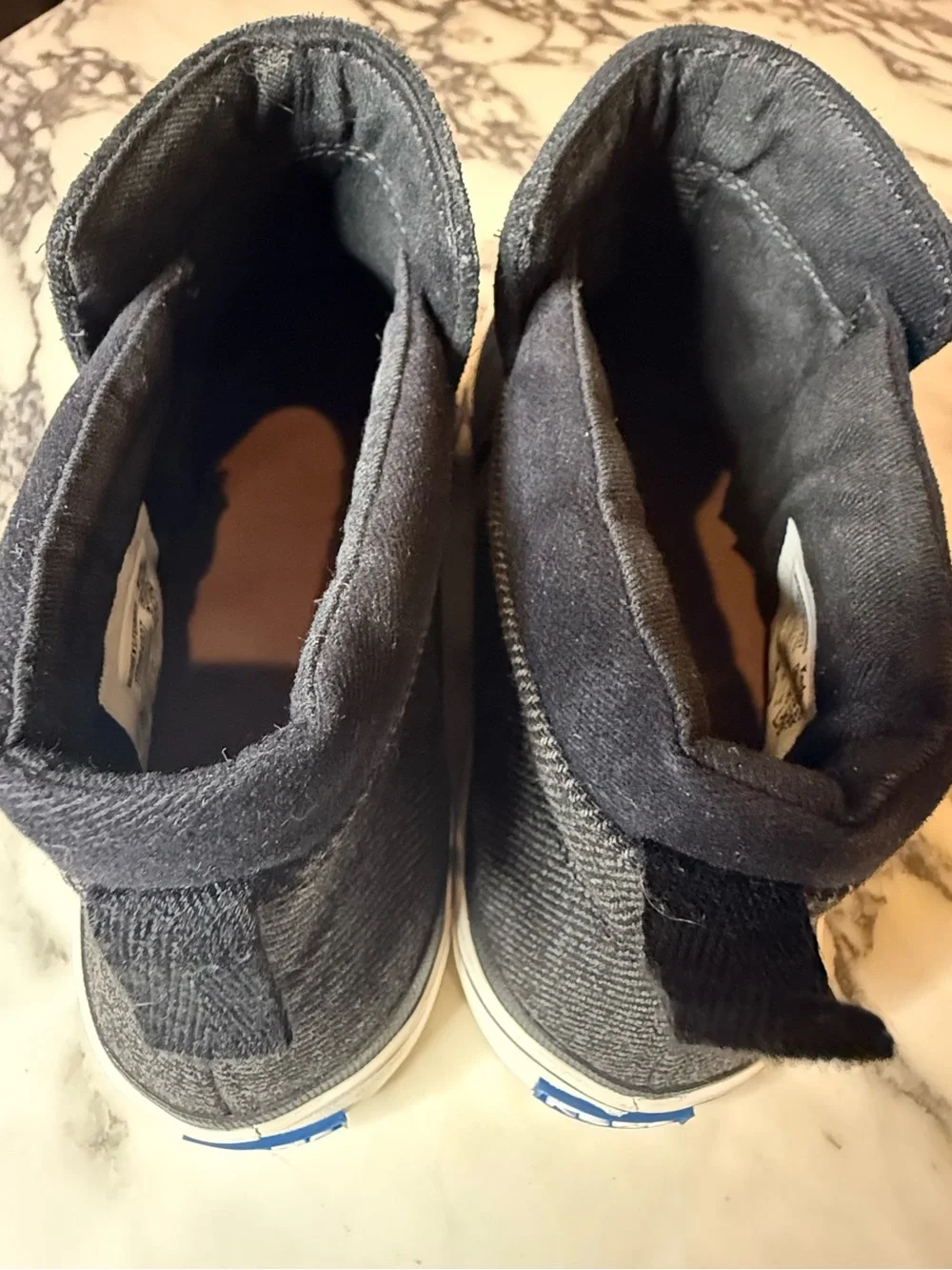 Keds Cooper Zip Black Suede Canvas Sneaker Booties Women's Size 9